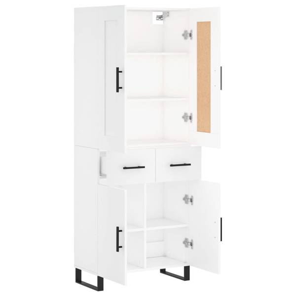 Highboard DE6882 Weiß - Holzwerkstoff - 70 x 180 x 34 cm