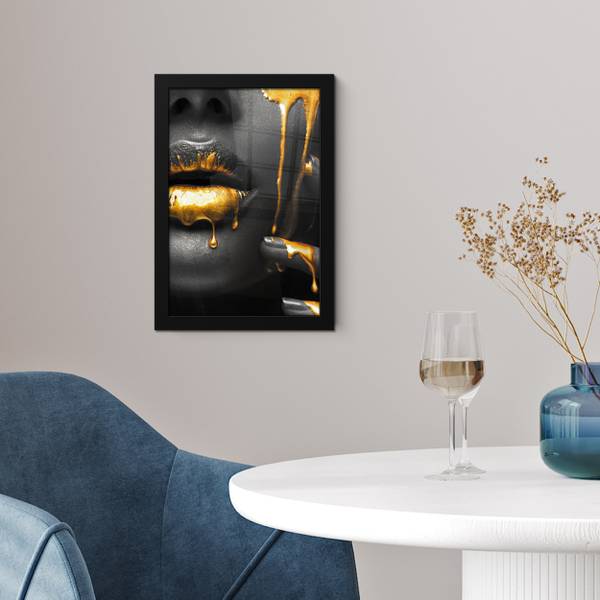 POSTER MIT RAHMEN Frau 20 x 30 cm
