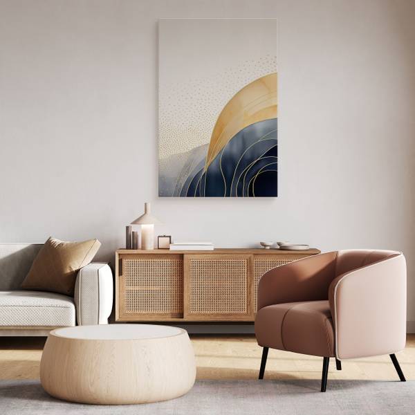 Leinwandbild ABSTRAKTION Ornamente Boho 40 x 50 x 50 cm