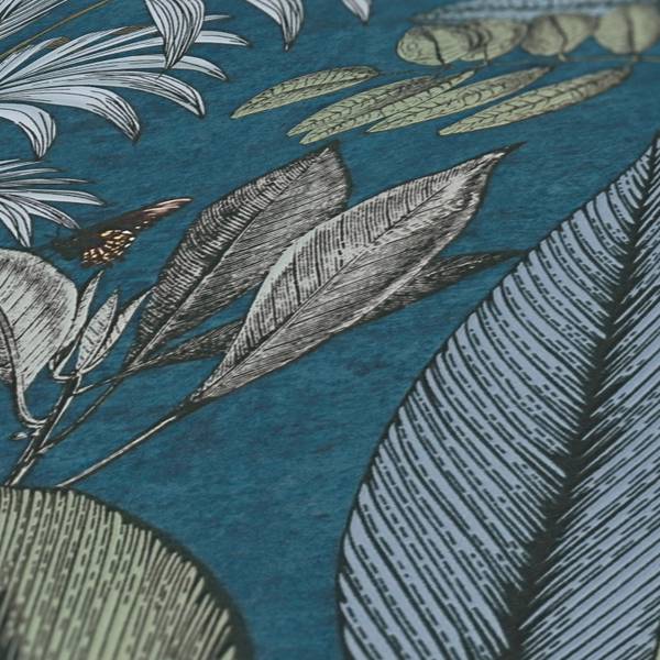 Vliestapete 387383-GU Blau - Kunststoff - 53 x 1 x 1005 cm
