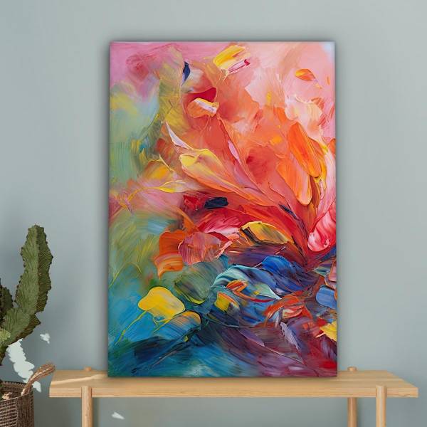 LEINWANDBILD Ölgemälde 60 x 90 cm