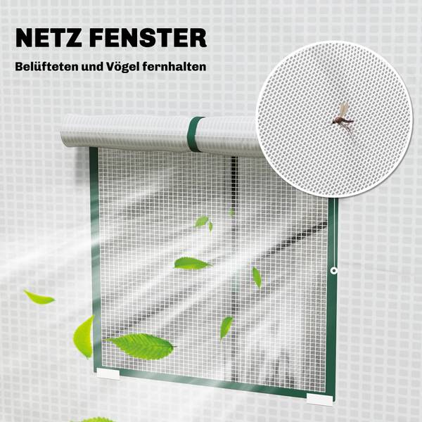 Gewächshaus 84H-063V00WT Weiß