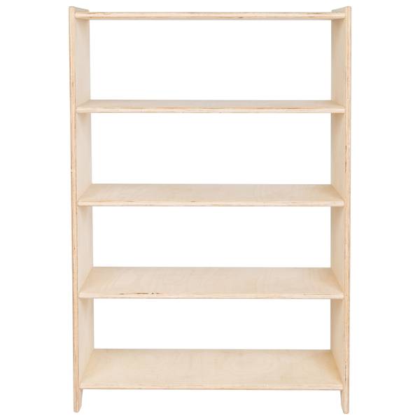 Standregal Montessori Braun - Holzwerkstoff - Massivholz - 81 x 119 x 39 cm