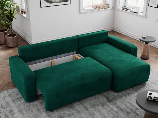 Ecksofa ARGOS L Dunkelgrün