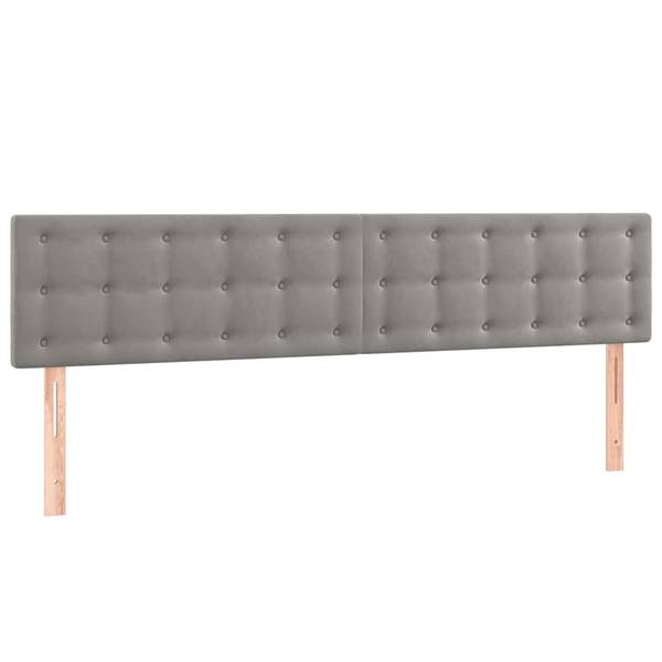Boxspring 3017294-13 grijs - polyester - grenenhout - 123 x 128 x 193 cm