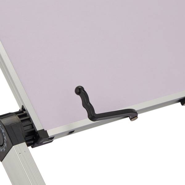Höhenverstellbarer Buchständer Schwarz - Silber - Weiß - Aluminium - 39 x 45 x 27 cm