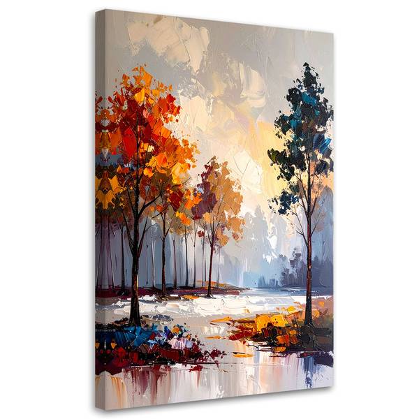 Wandbild landschaft wald bäume natur 40 x 60 cm