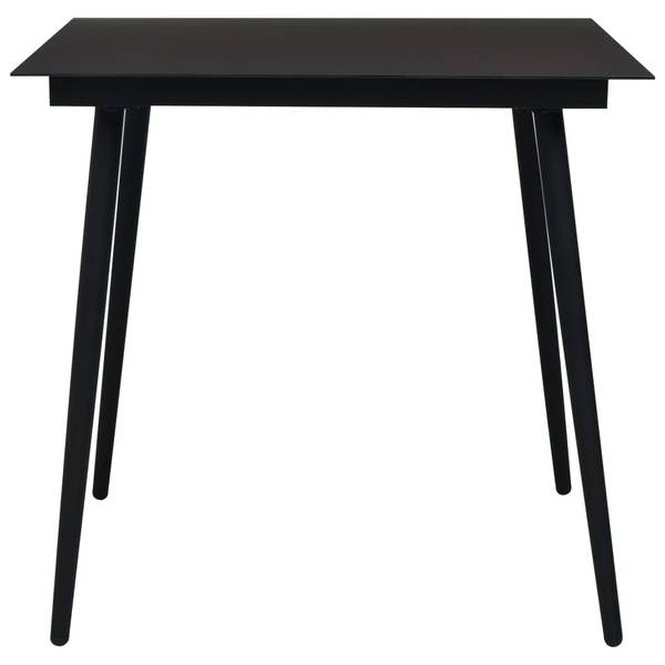 Garten-Essgruppe 3060213 (3-teilig) Schwarz - Stahl - PVC - 80 x 74 x 80 cm