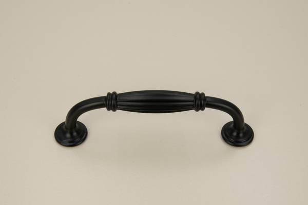 Möbelgriff Miral Schwarz - Metall - 2 x 4 x 12 cm