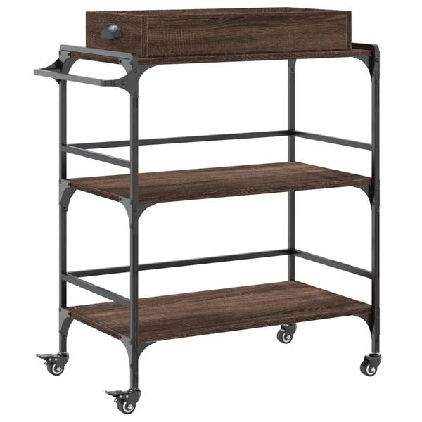 Chariot de cuisine 3032998 Marron foncé