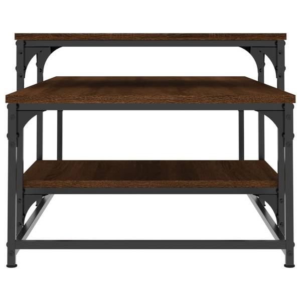 Couchtisch D772 Eiche Schwarzbraun Dekor