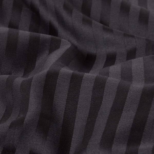 Damast Bettwäsche Fadendichte 330 Schwarz - 155 x 220 cm