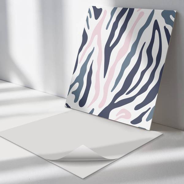 Fliesen Tier-Stil Muster 4er Set 50 x 50 cm