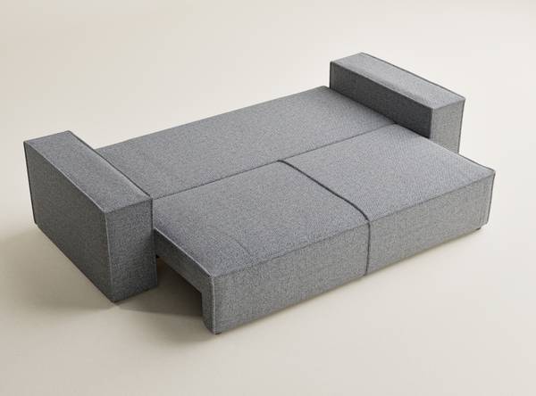 Sofa mit Schlaffunktion Milos Grau