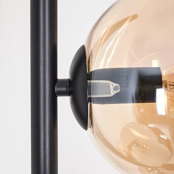 Stehlampe Cesaro Braun - Grau - Silber - Metall - 17 x 160 x 69 cm