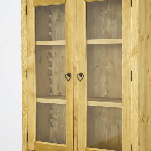 Vitrine Jagna Gelb - Fichte - 100 x 200 x 38 cm