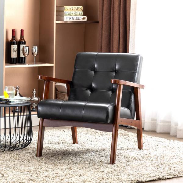 Holzsessel Armsessel Fahlber Schwarz