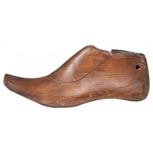 Dekorative Schuhleisten Braun - Massivholz - 10 x 15 x 30 cm
