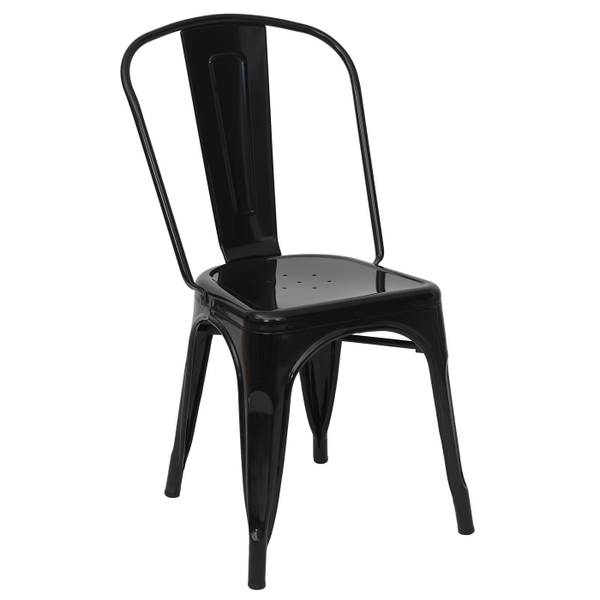 Chaise A73 Métal (lot de 4) Noir