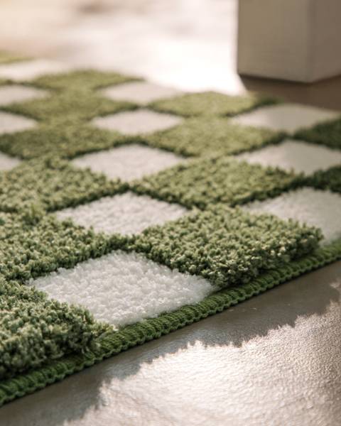 Badteppich Bobbi Grün - 80 x 150 cm