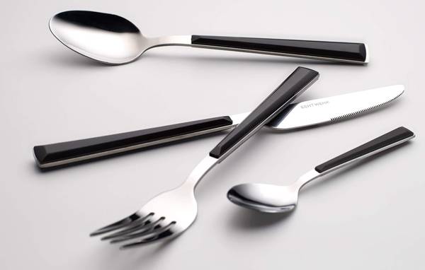 BASIC Besteck Set EW-KB-9005 16-tlg Schwarz - 4er Set
