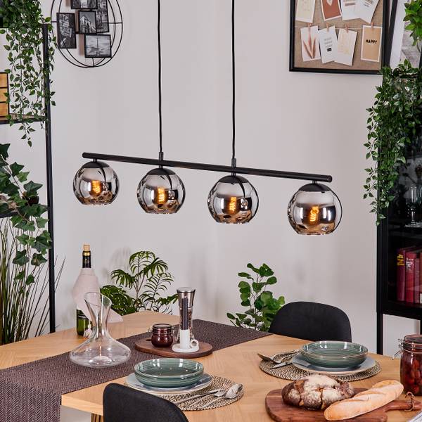 Pendelleuchte Cesaro Grau - Silber - Metall - 16 x 22 x 110 cm