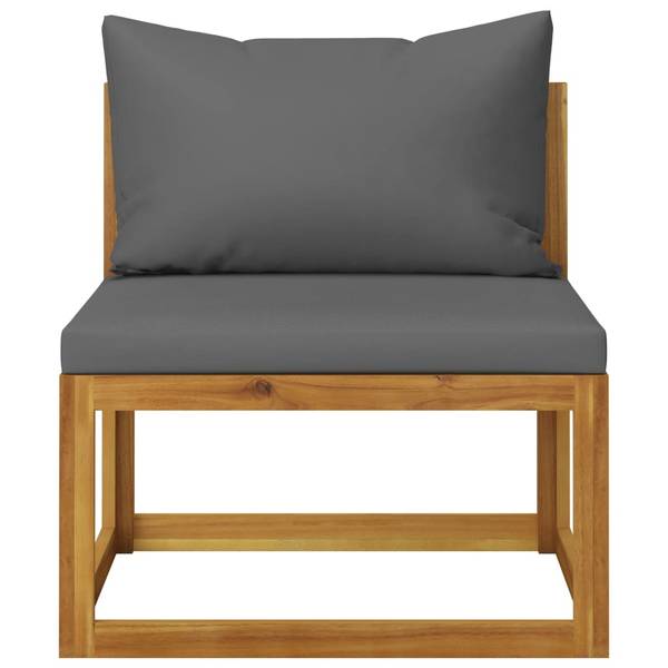 Garten-Lounge-Set 3057601 (4-teilig) Grau - Polyester - Akazie - 68 x 29 x 68 cm
