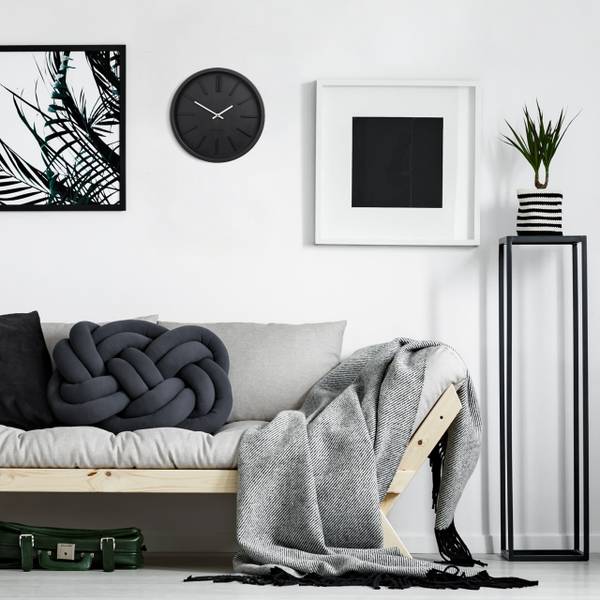 Wanduhr modern Metall - Kunststoff