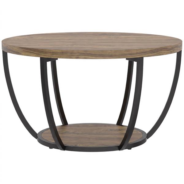 Couchtisch 83B-870V00BN Braun - Eisen - 80 x 44 x 80 cm