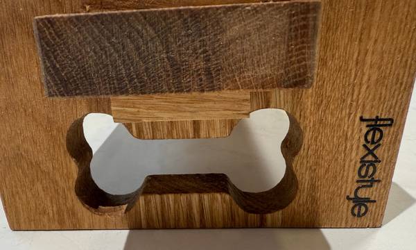 Napfständer HOLZOAK Braun - Massivholz - 15 x 10 x 36 cm