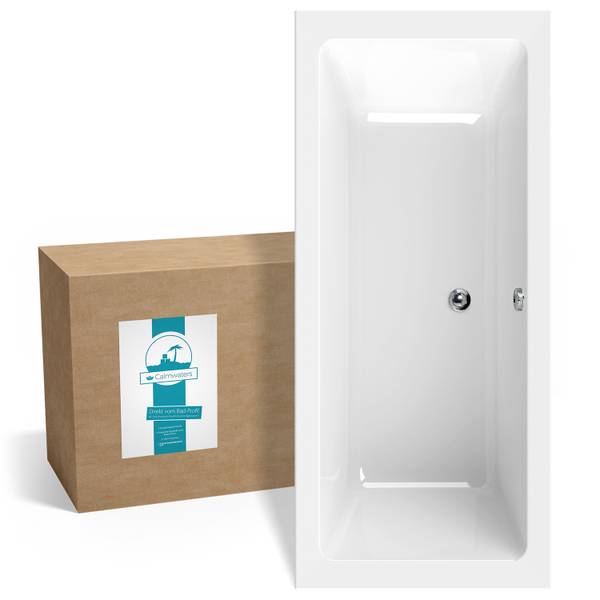 Badewanne Modern Select 1-teilig Weiß - Kunststoff - 80 x 42 x 180 cm