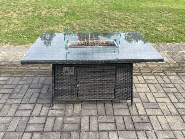 Gartenlounge Set Esstisch A(6er-Set) Grau - Webstoff - 80 x 70 x 140 cm