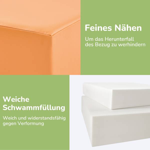 Großbausteine Funy Ⅵ (6er Set) Kunststoff - 80 x 20 x 100 cm