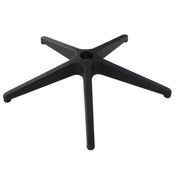 Fußkreuz H529 60cm Loch Ø5cm Schwarz - Kunststoff - 60 x 12 x 60 cm
