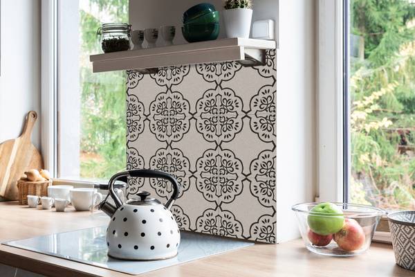 Selbstklebende Fliesen (9 St.) Geometric Grau - Polyester PVC - 30 x 30 x 0 cm