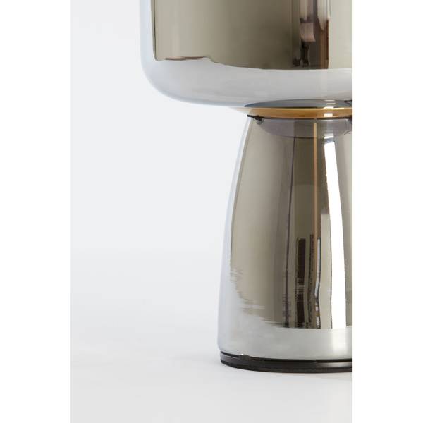 Tischleuchte Lotta Schwarz - Klarglas - 16 x 32 x 16 cm