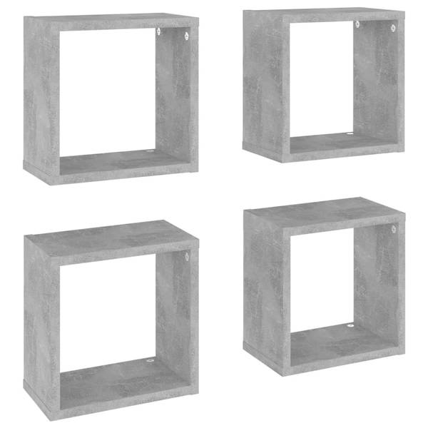 Kubusschap 3016486-5 set van 4 steengrijs - 26 x 26 x 15 cm - Aantal delen in de set: 4