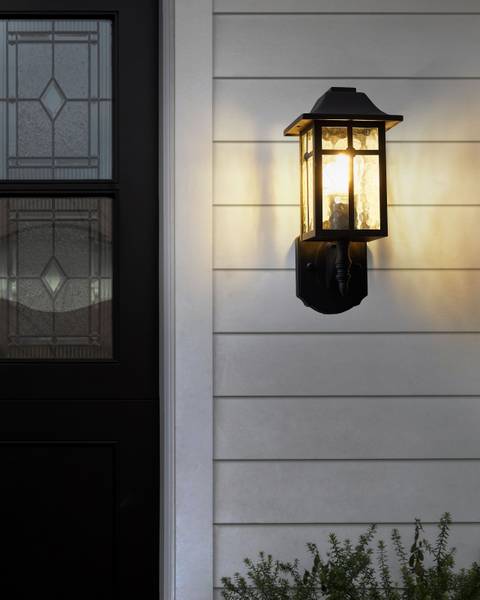 Wandleuchte für den Außenbereich ALATA Schwarz - Metall - 15 x 35 x 17 cm