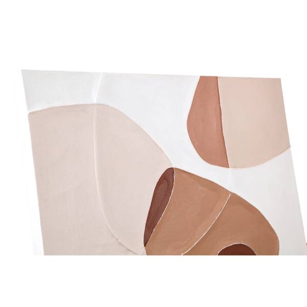 Wanddekoration Olympia Braun - Textil - 3 x 100 x 100 cm