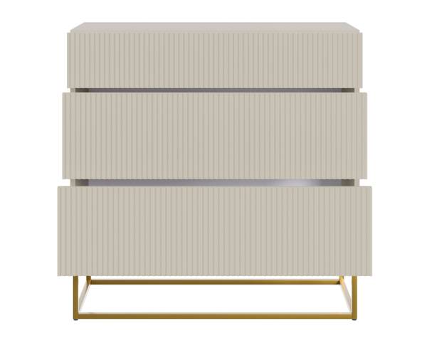 Kommode VELDIO Gold - Taupe