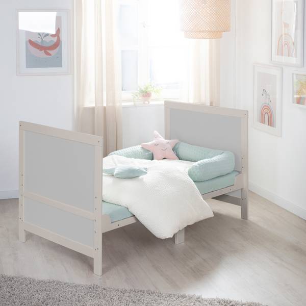 Mitwachsendes Babybett Easy Sleep Grau