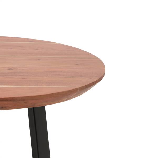 Couchtisch SAFAGA Beige - Schwarz - Metall - Holz teilmassiv - 70 x 45 x 70 cm