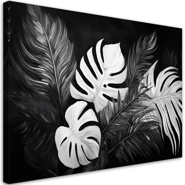 Wandbild blätter monstera 120 x 80 cm