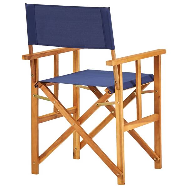 Regiestuhl 3009262-1 Blau - Akazie - 56 x 88 x 55 cm
