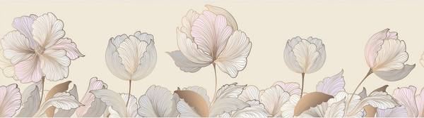 Tapetenbordüre 601674 Beige - Vinyl - 500 x 10 x 10 cm