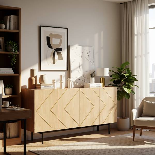 Sideboard Synomone Braun - Holzwerkstoff - 40 x 78 x 160 cm