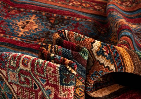 Tapis Torkman XXV Rouge - Laine - 173 x 1 x 243 cm