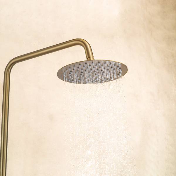Regendusche Mit Duschtermostat Orlean Gold