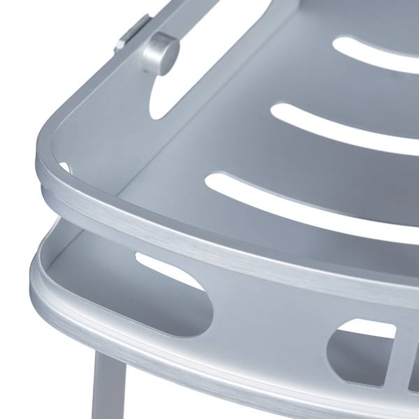 Badeckregal für Dusche Silber - Aluminium - 30 x 39 x 23 cm