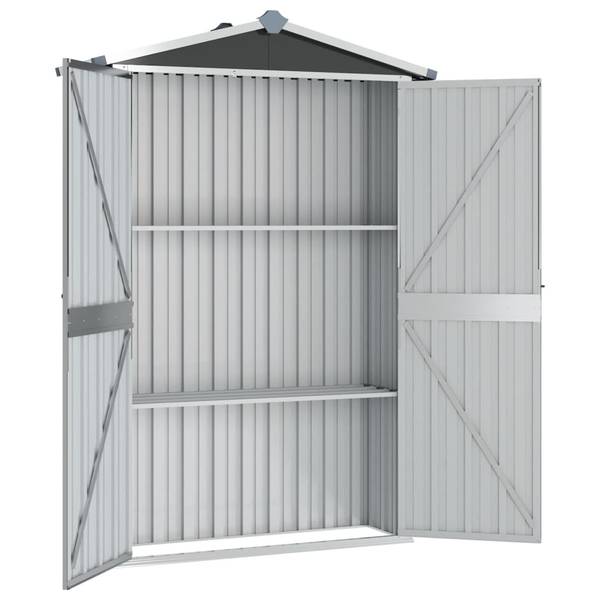 Gerätehaus 3011421 Grau - Stahl - 116 x 175 x 45 cm